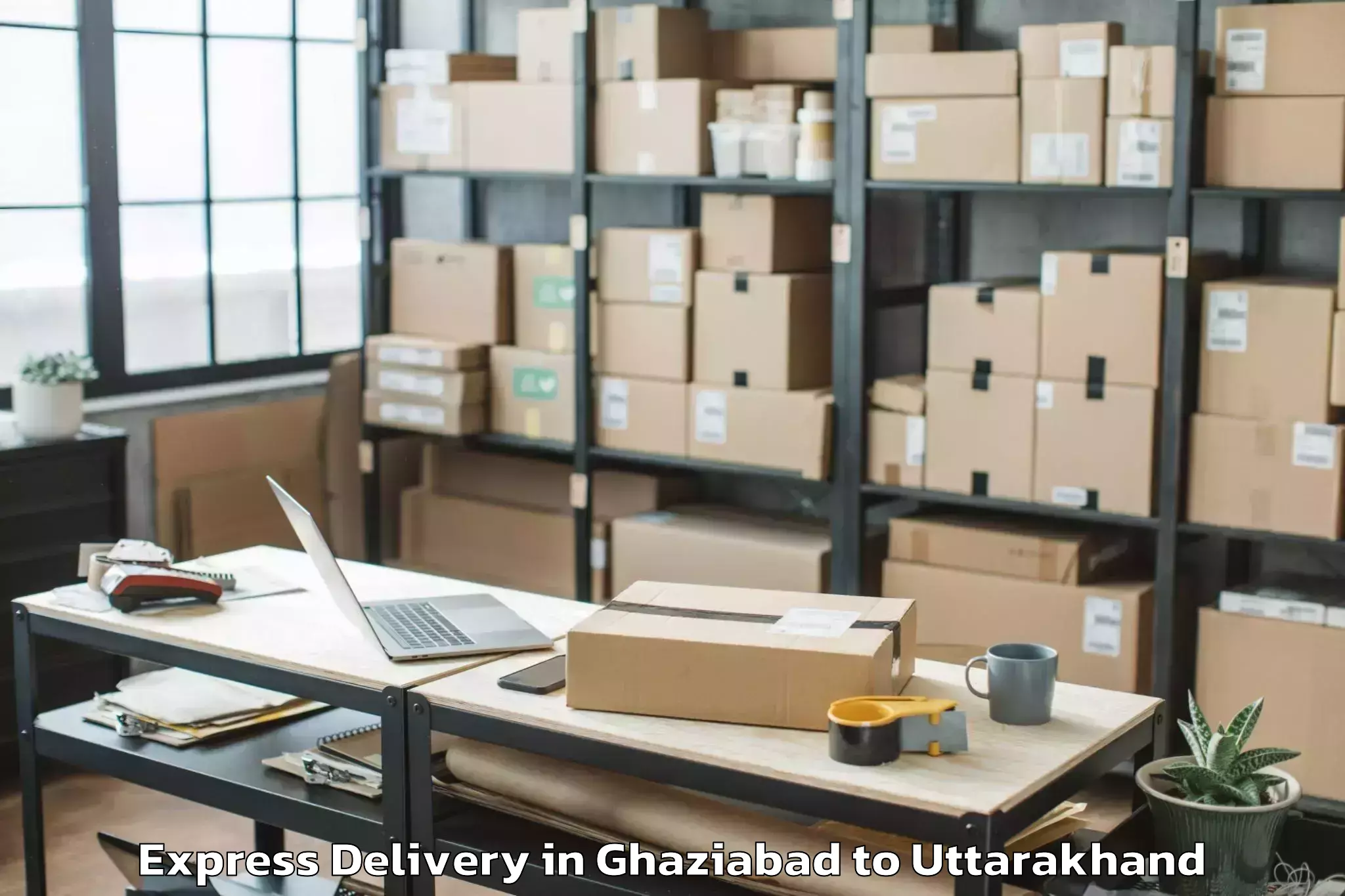 Reliable Ghaziabad to Thalisain Express Delivery